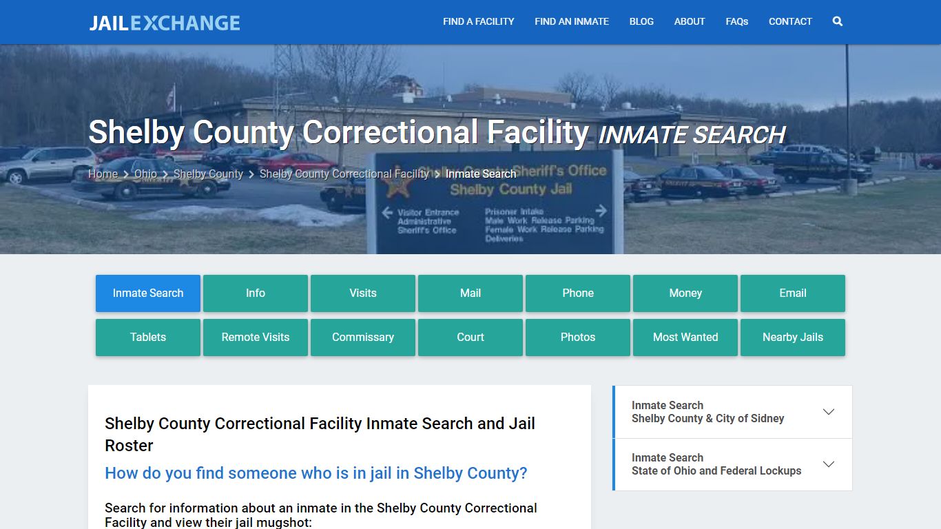 Shelby County Correctional Facility Inmate Search - Jail Exchange